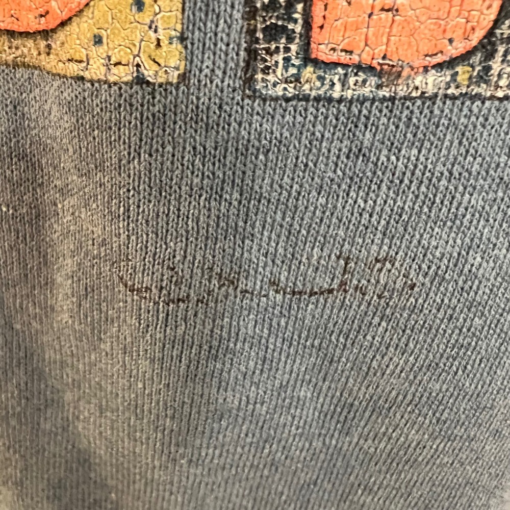 Vintage Jerzees Patchwork Friends Graphic Sweatshirt Cottagecore USA XL - Picture 10 of 11